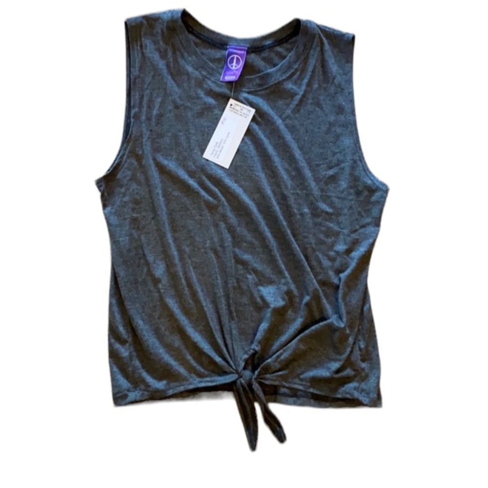 Yoganastix Tie Tank Top Activewear Yoga Pilate NWT